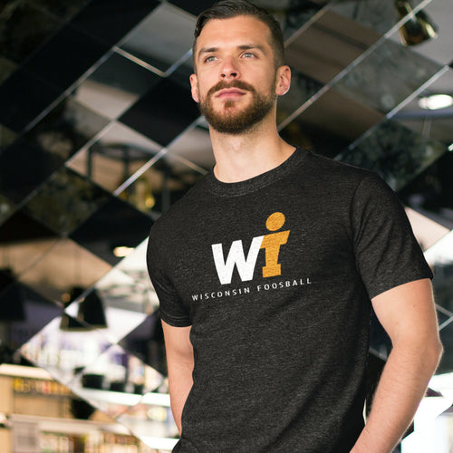 T-Shirt - WIFOOS Logo - White/Gold on Dark