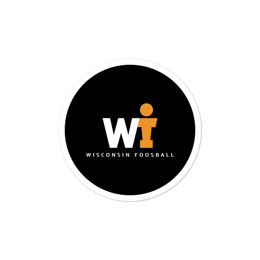 Sticker - WIFOOS Logo - White/Gold on Black