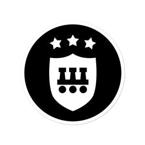 Sticker - WIFOOS State Championships Logo - White on Black